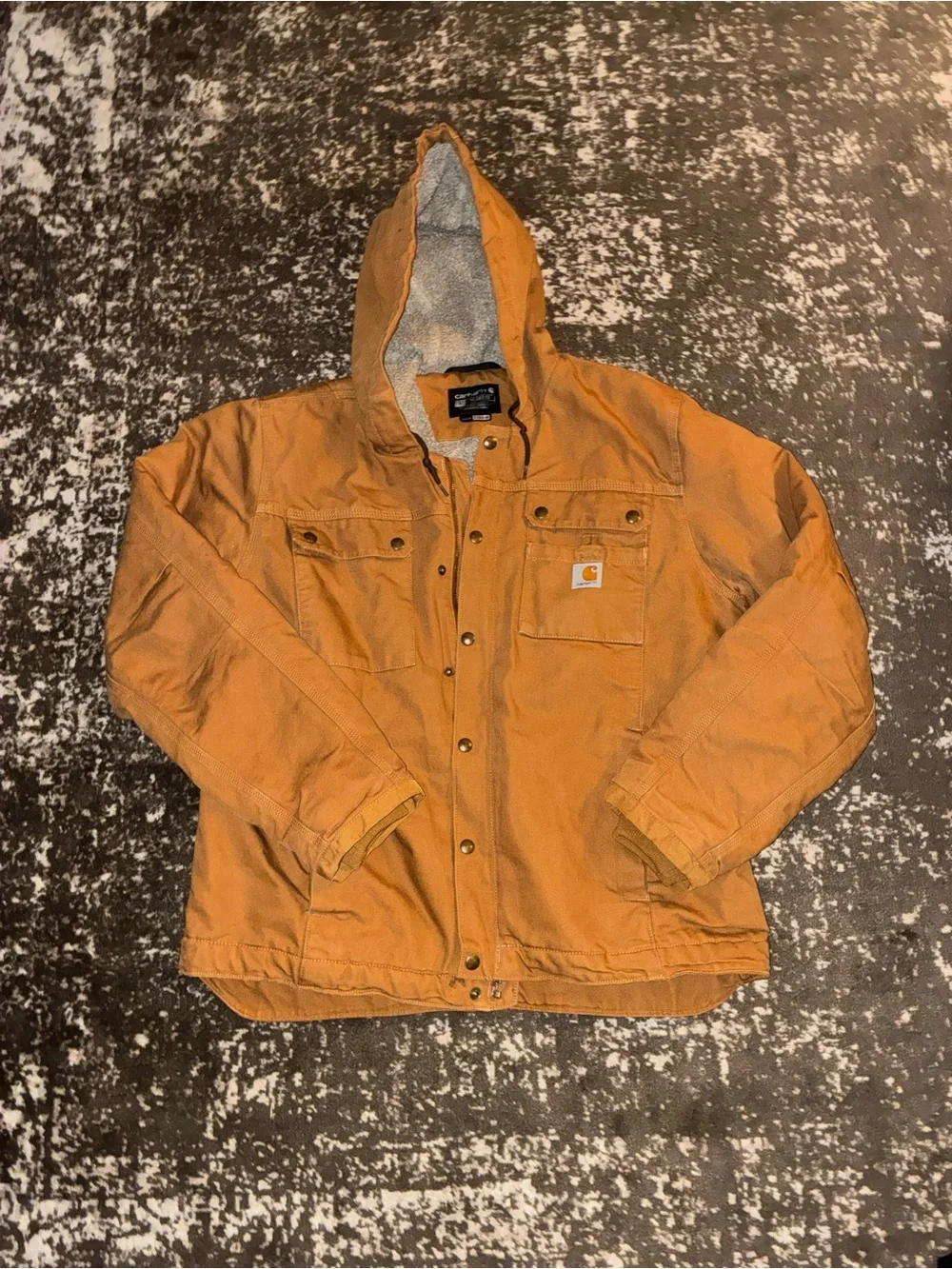 Carhartt Hooded Duck Canvas Jacket - Carhartt Brown